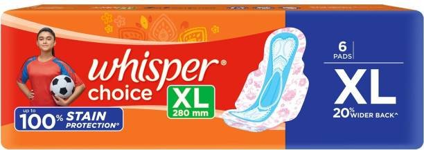 Whisper Choice Sanitary Napkins Ultra with Wings -Pack of 7 Pads (Regular)