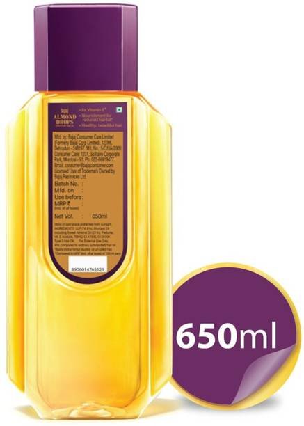 BAJAJ Almond Drops Hair Oil Enriched With 6X Vitamin E, Reduces Hair Fall,  650 Ml Hair Oil - ITXPRESS STORE